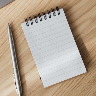 Spiral Notebook & Silver Pen