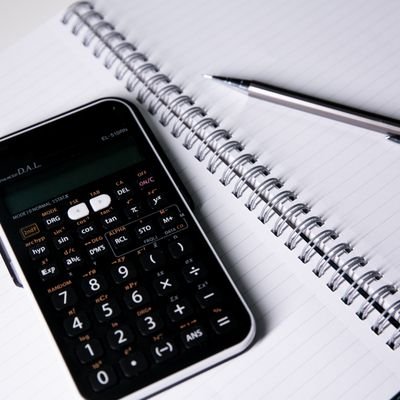 Calculator Notebook & Pen